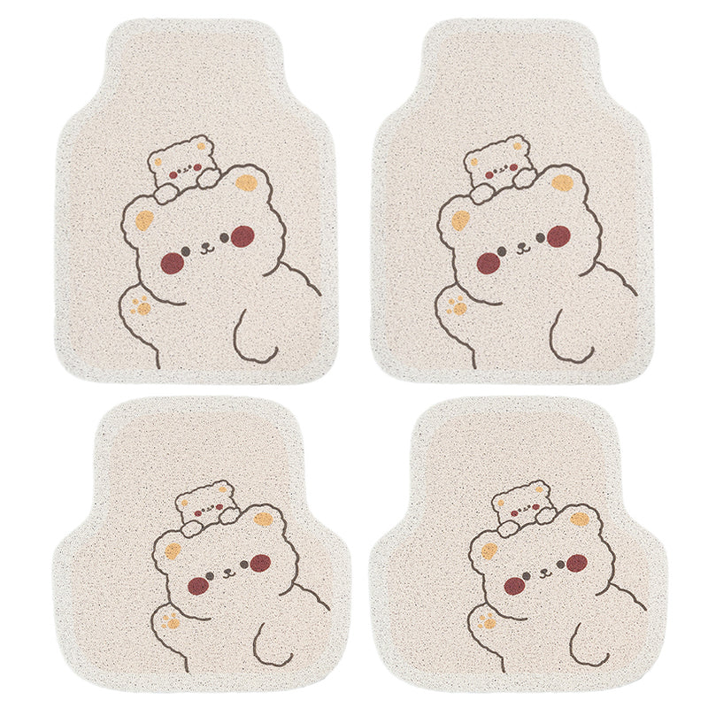 4Pcs / Set Vehicle Floor Protector Mats for Front and Rear Non-slip Wire Loop Car Interior Carpet 4Pcs / Set Vehicle Floor Protector Mats for Front and Rear Non-slip Wire Loop Car Interior Carpet
